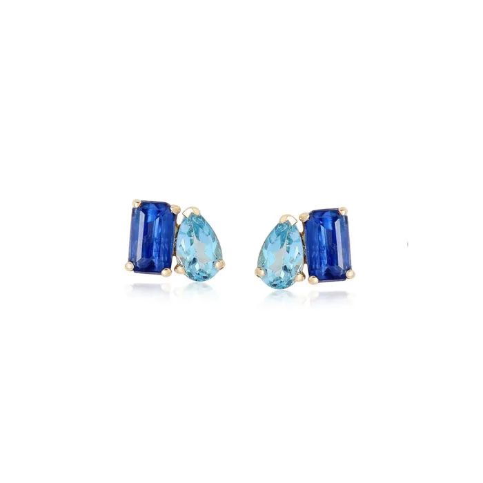 Alev Collection Earrings Petite TwoGemstones Earrings