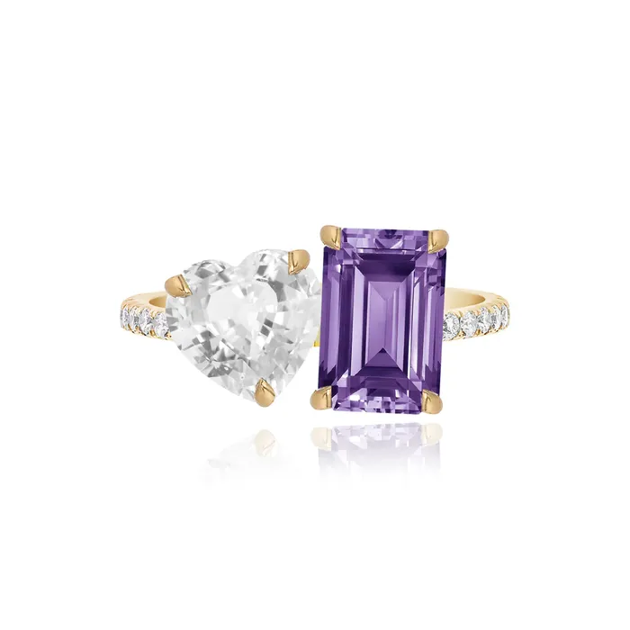 Alev Jewelry Rings Medium TwoGemstones Ring