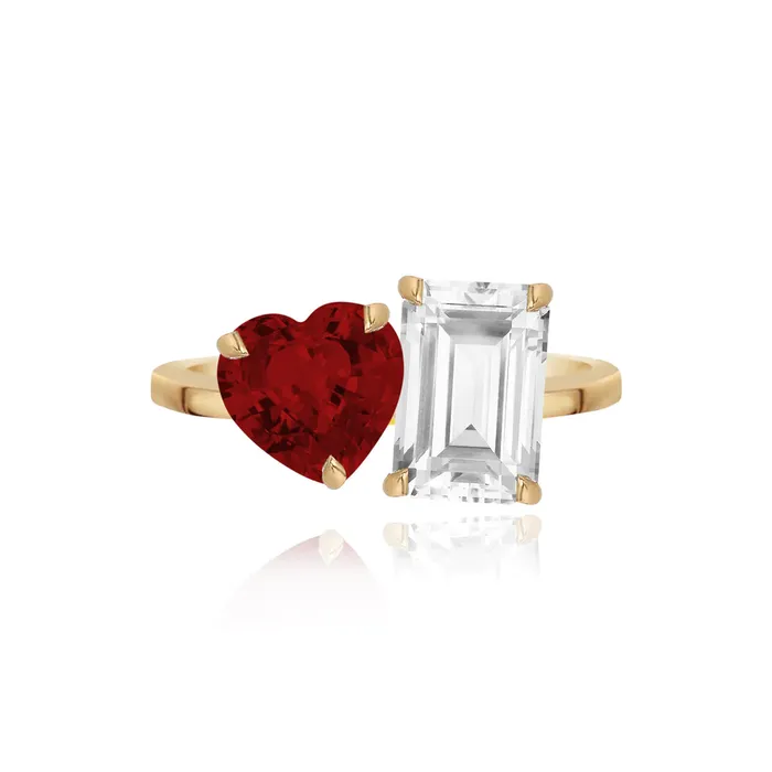 Alev Jewelry Rings Medium TwoGemstones Ring