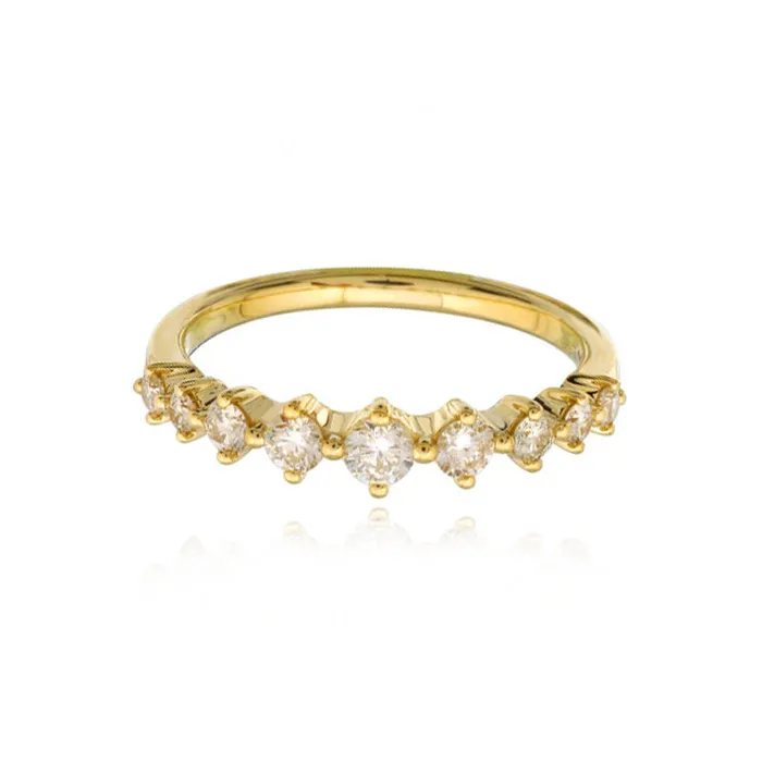 Alev Jewelry Rings Shared Prong Round Diamond Ring