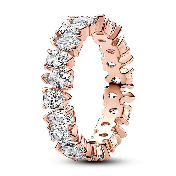 Alternating Sparkling Band Ring Pandora Rings