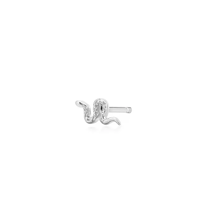 Aurelie Gi Earrings MEDUSA Snake Single Stud Earring Aurelie Gi Earrings MEDUSA Snake Single Stud Earring