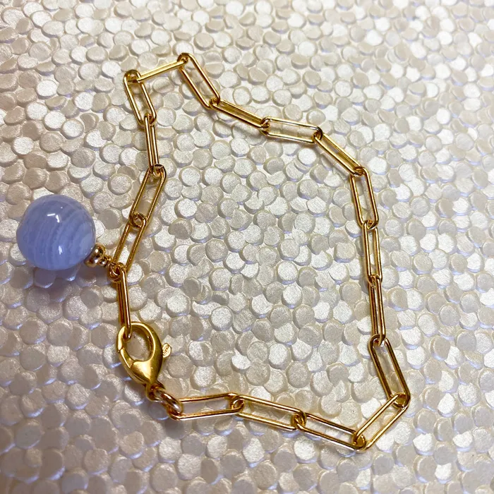 Bracelets Elisa Ilana Blue Lace Agate Bracelet