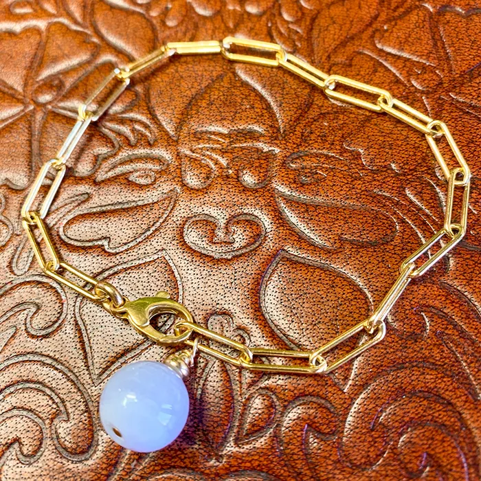 Bracelets Elisa Ilana Blue Lace Agate Bracelet