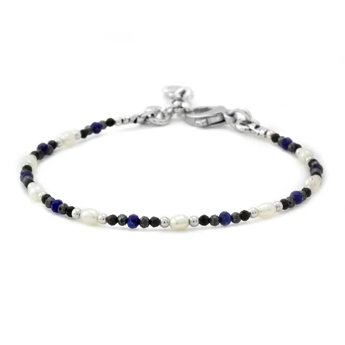 Bracelets Elisa Ilana Nikini Hematite Lapis Spinel Bracelet