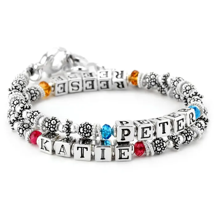 Bracelets Elisa Ilana Peter Katie Double Wrap Style Mothers Bracelet 342869