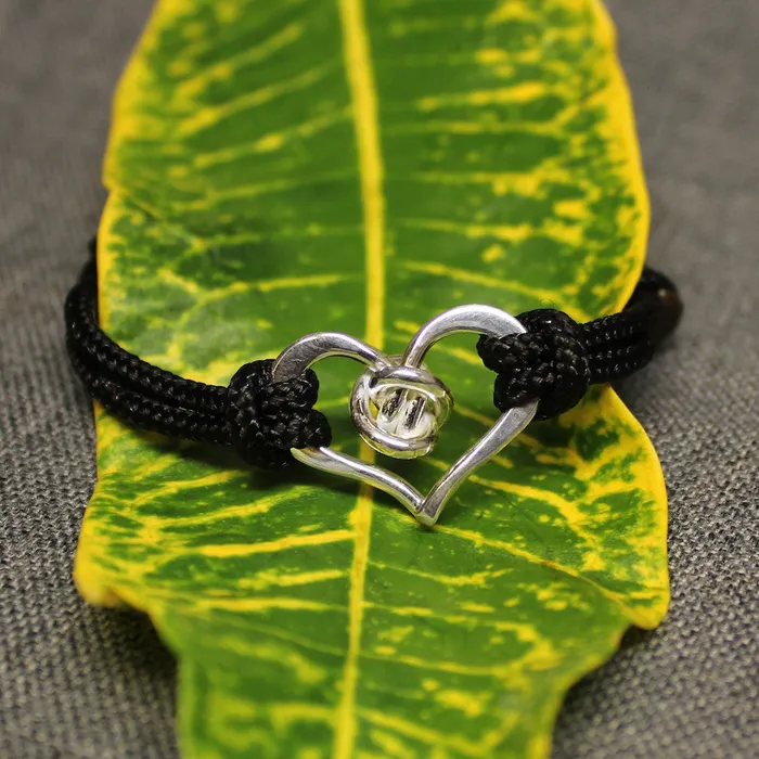 Crucian Gold Bracelets Heart Cord Bracelet