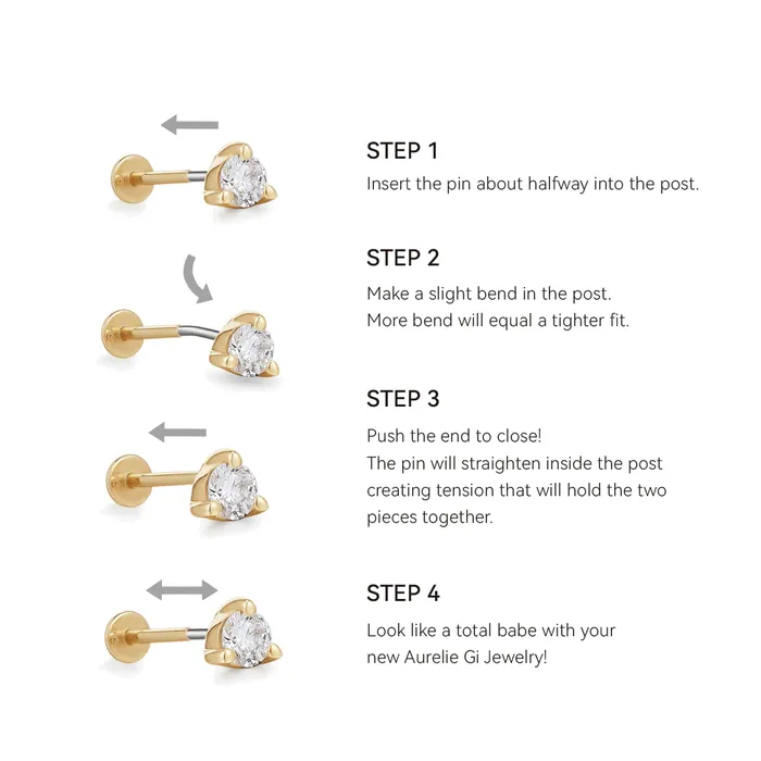 Earrings Aurelie Gi TWINKLE Star Piercing Top Earring Earrings Aurelie Gi TWINKLE Star Piercing Top Earring