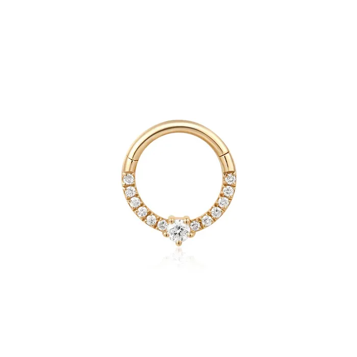 Earrings FRANKIE Lab Grown Diamond Clicker Hoop Aurelie Gi