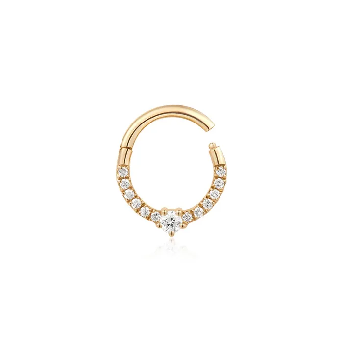 Earrings FRANKIE Lab Grown Diamond Clicker Hoop Aurelie Gi
