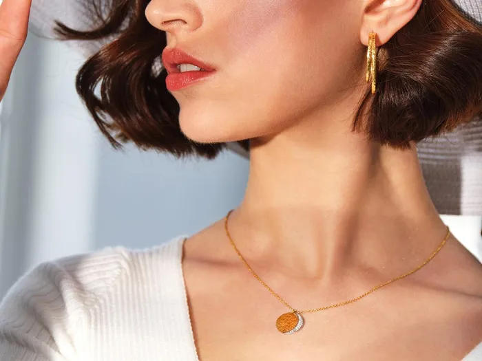Earrings GG GOLD TRAD GURHAN Geo Gold Hoop Earrings Double Oval