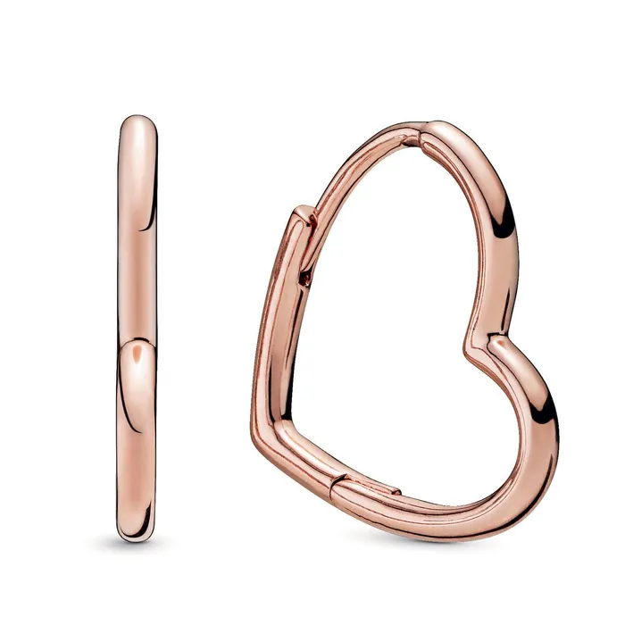 Earrings Pandora Pandora Asymmetrical Heart Hoop Earrings Earrings Pandora Pandora Asymmetrical Heart Hoop Earrings