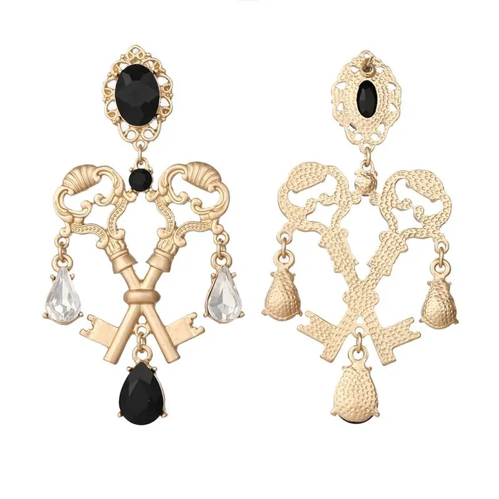 Earrings sparklingselections Designing Crystal Dangle Keys Shape Earrings Earrings sparklingselections Designing Crystal Dangle Keys Shape Earrings