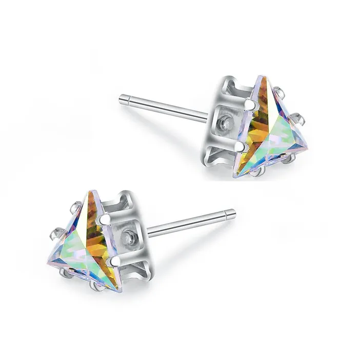 Earrings sparklingselections New Fashion 6 mm Square Shape Cubic Zirconia Bridal Stud Earrings Earrings sparklingselections New Fashion 6 mm Square Shape Cubic Zirconia Bridal Stud Earrings