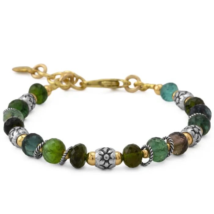 Elisa Ilana Bracelets Tourmaline Fine Silver Bracelet