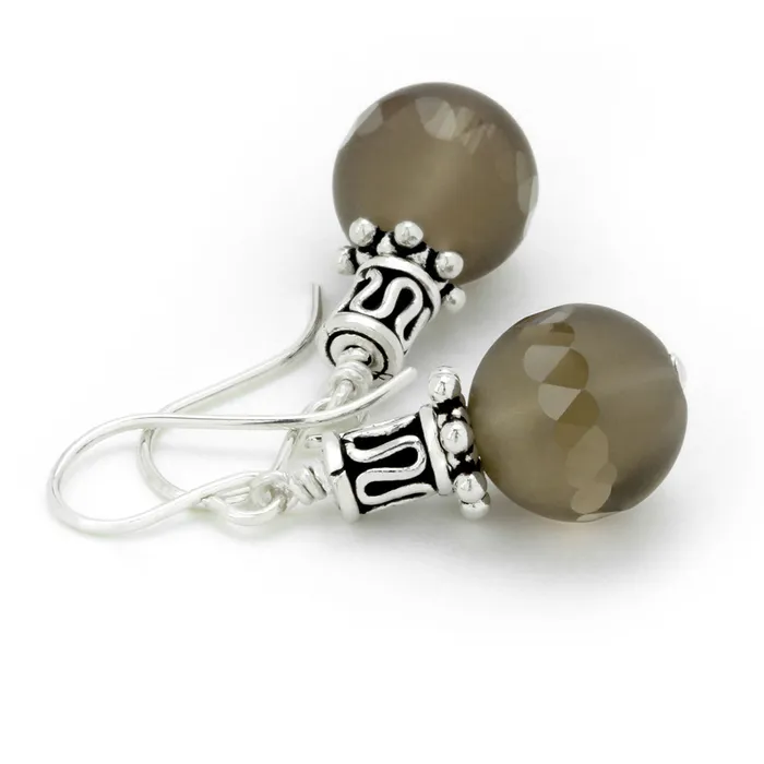 Elisa Ilana Earrings Smoky Quartz Earrings210780