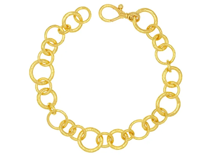 GG GOLD COR GURHAN Hoopla Gold Chain Link Bracelet Mixed Round Links Bracelets GG GOLD COR GURHAN Hoopla Gold Chain Link Bracelet Mixed Round Links Bracelets
