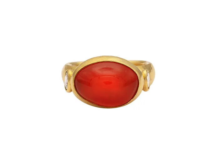 GG GOLD OOAK Rings GURHAN Rune Gold Opal Cocktail Ring 15x11mm Oval GG GOLD OOAK Rings GURHAN Rune Gold Opal Cocktail Ring 15x11mm Oval
