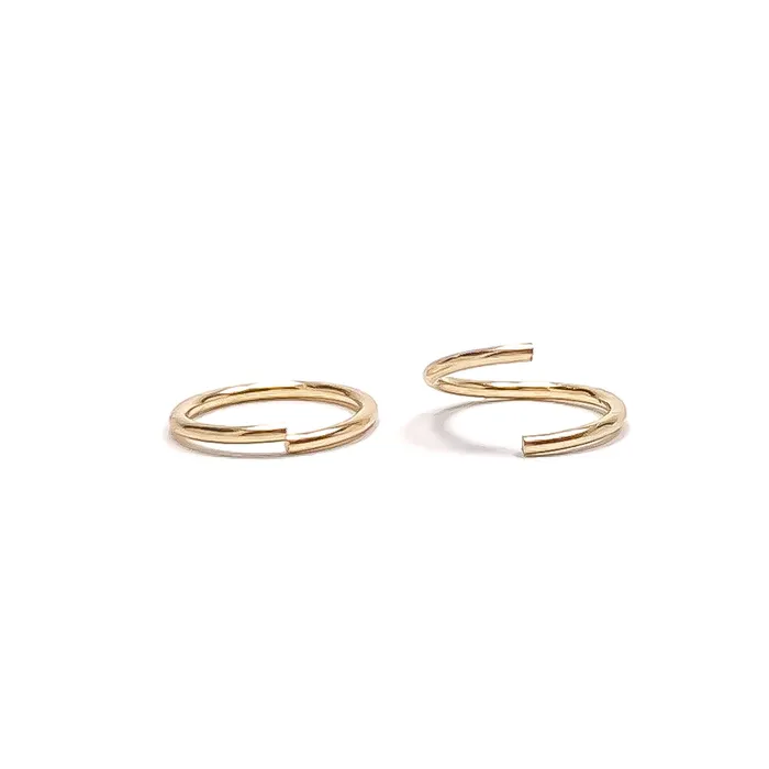 Gold Huggie Hoop Earrings Hoops By Hand Earrings