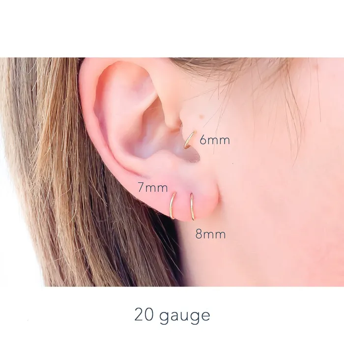 Gold Huggie Hoop Earrings Hoops By Hand Earrings