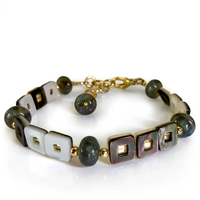 Mother of Pearl Labradorite Bracelet Elisa Ilana Bracelets
