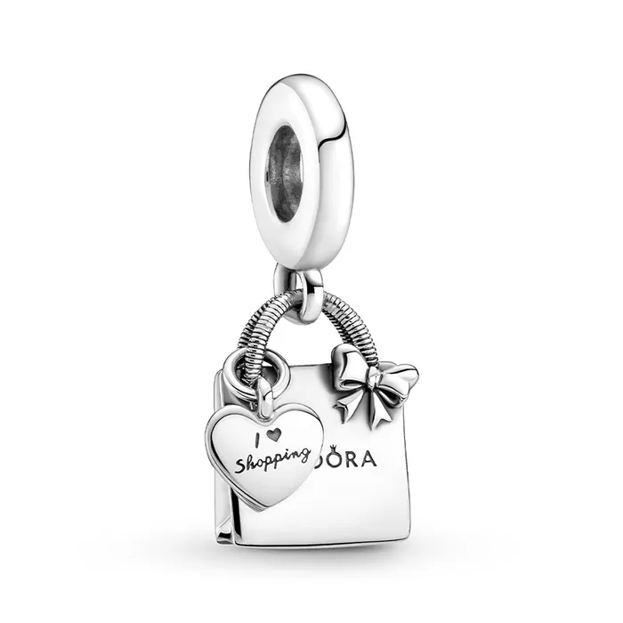 Pandora Charm Necklaces Pandora Shopping Bag Dangle Charm