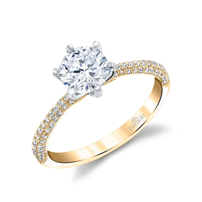 Parade Designs Rings Pav 6 Prong Diamond Ring