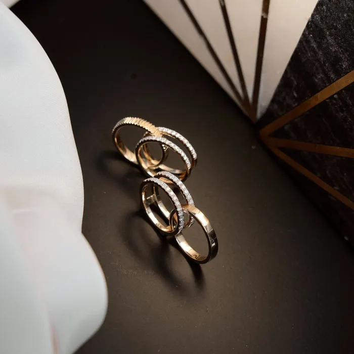 Pave Double Band Ring Alev Collection Rings