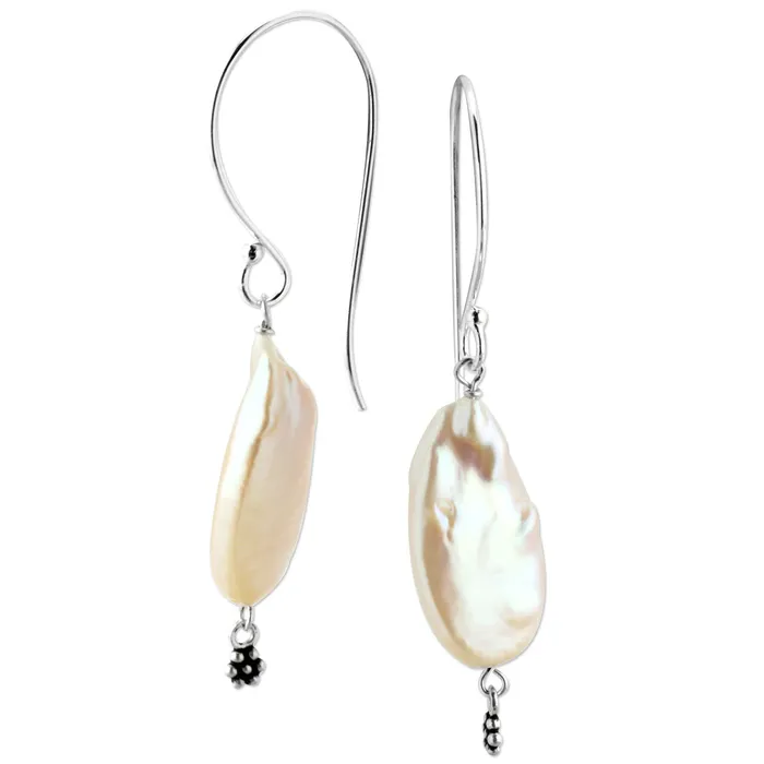 Peach Freshwater Pearl Earrings343119 Elisa Ilana Earrings