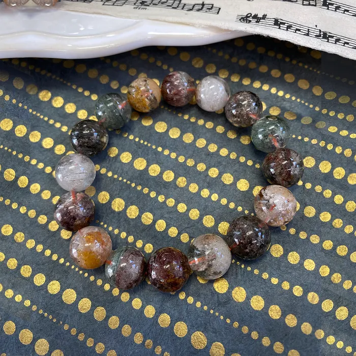 Phantom Quartz Stretch Bracelet Elisa Ilana Bracelets