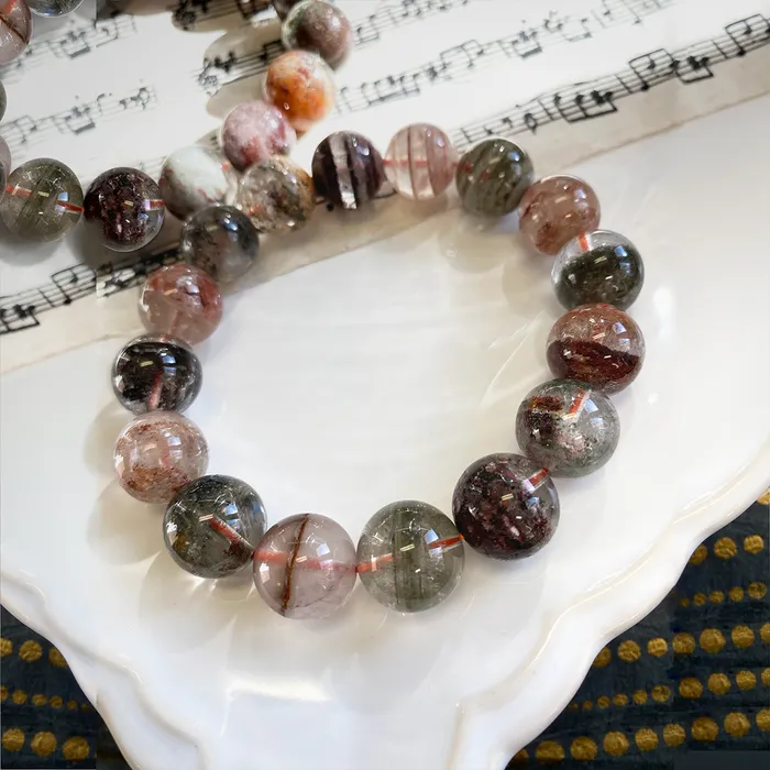 Phantom Quartz Stretch Bracelet Elisa Ilana Bracelets Phantom Quartz Stretch Bracelet Elisa Ilana Bracelets