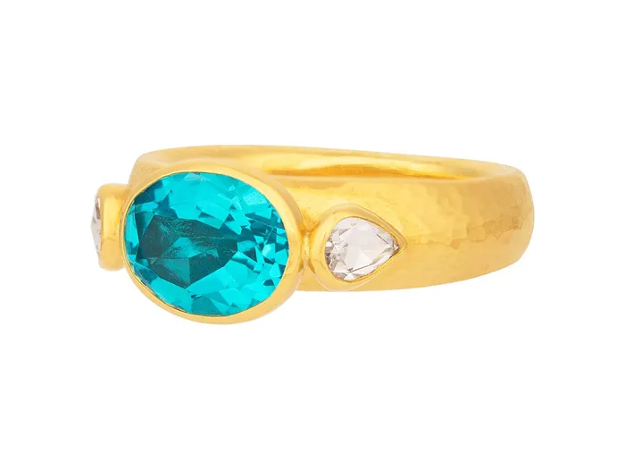 Rings GG GOLD OOAK GURHAN Prism Gold Topaz Cocktail Ring 10x8mm Oval Stone Rings GG GOLD OOAK GURHAN Prism Gold Topaz Cocktail Ring 10x8mm Oval Stone