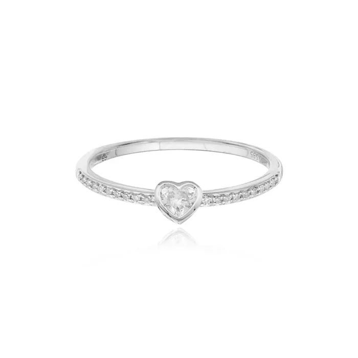 Rings Petite Solitaire Bezel Diamond Pave Ring Alev Collection