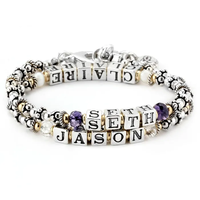 Seth Jason Double Wrap Style Mothers Bracelet LXL Additional Charge Other Bracelets Seth Jason Double Wrap Style Mothers Bracelet LXL Additional Charge Other Bracelets