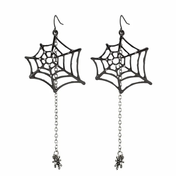 sparklingselections Black Spiders Dangle Drop Earrings for Women Earrings