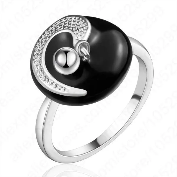 sparklingselections Rings Vintage 925 Sterling Elegant Oil Dripping Ring