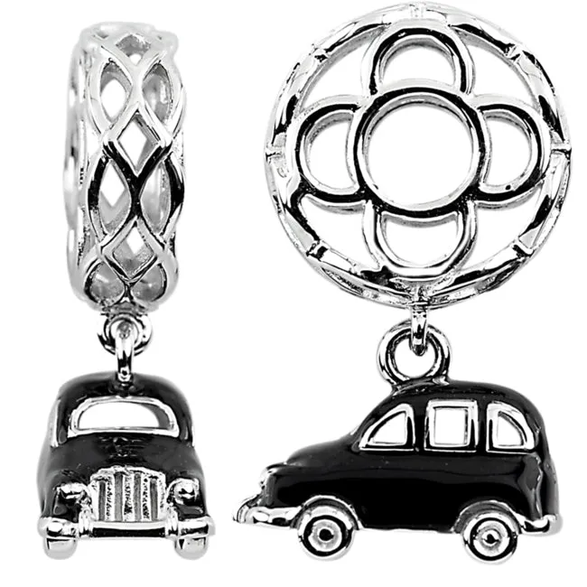 Storywheels Rings Storywheels Black Enamel Taxi Dangle Sterling Silver Wheel336896 Storywheels Rings Storywheels Black Enamel Taxi Dangle Sterling Silver Wheel336896