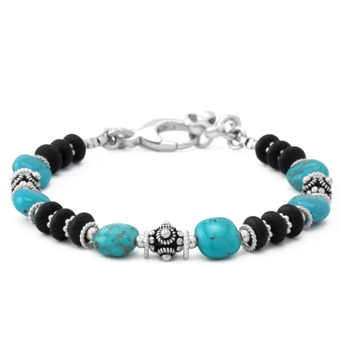 Turquoise Matte Onyx Bracelet Elisa Ilana Bracelets