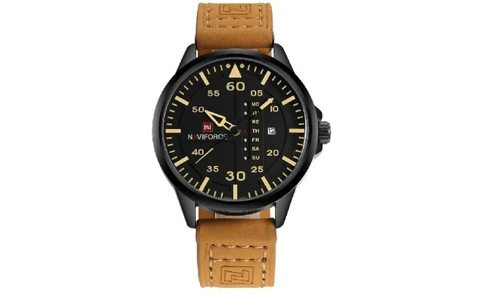 Watches Man Leather Army Military Wrist Watch sparklingselections