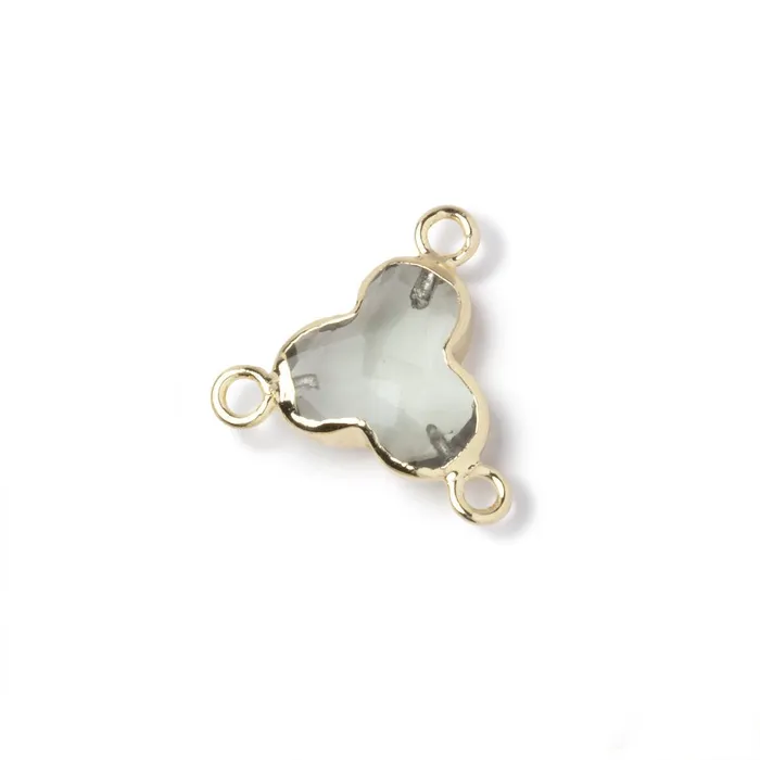 11mm Gold Leafed Prasiolite Faceted Trefoil 3 Ring Connector 1 piece Beadsofcambaycom Rings 11mm Gold Leafed Prasiolite Faceted Trefoil 3 Ring Connector 1 piece Beadsofcambaycom Rings