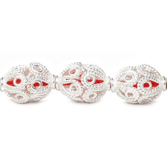 9x13mm Sterling Silver Plated Copper Bead Cap Filigree Design 8 inch 24 pcs Beadsofcambaycom Rings 9x13mm Sterling Silver Plated Copper Bead Cap Filigree Design 8 inch 24 pcs Beadsofcambaycom Rings
