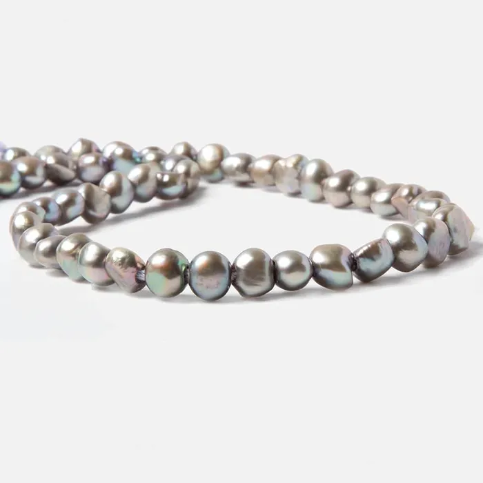 Beadsofcambaycom Earrings 10x811x9mm Lambs Ear Silver Baroque 25mm large hole Pearls 43 pcs 15 inch Beadsofcambaycom Earrings 10x811x9mm Lambs Ear Silver Baroque 25mm large hole Pearls 43 pcs 15 inch