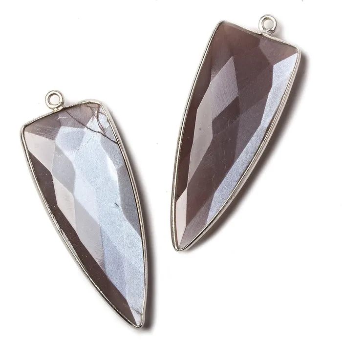 Beadsofcambaycom Rings 42x16mm Silver 925 Bezel Chocolate Moonstone Point 1 ring Pendant 1 piece Beadsofcambaycom Rings 42x16mm Silver 925 Bezel Chocolate Moonstone Point 1 ring Pendant 1 piece