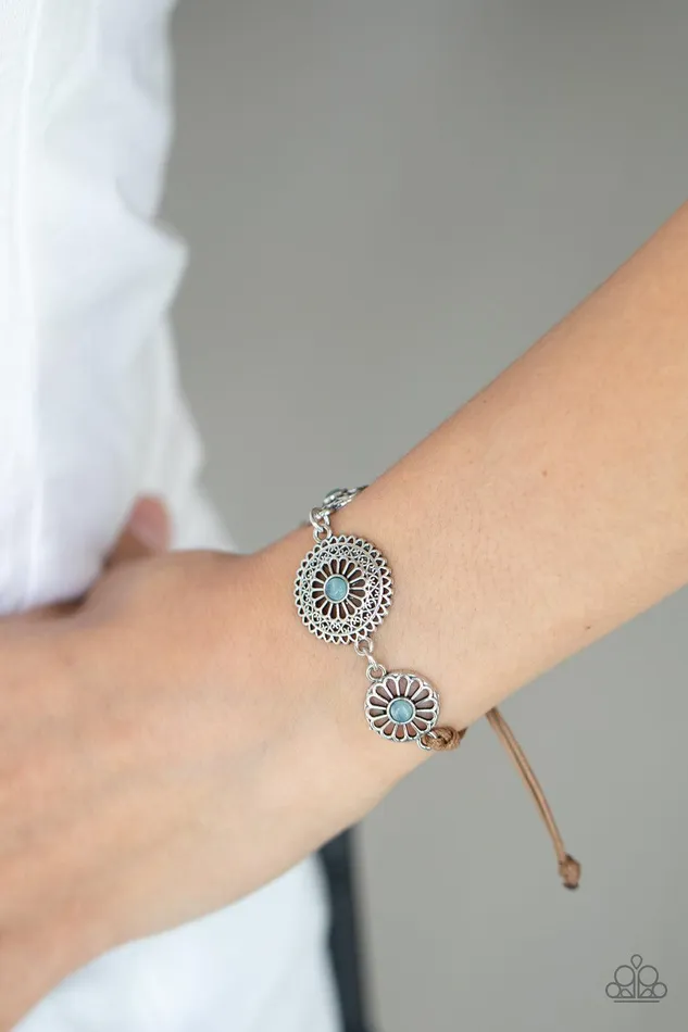 Bohemian Botany Blue Bracelet Jewelry by Bretta Paparazzi Accessories Bracelets