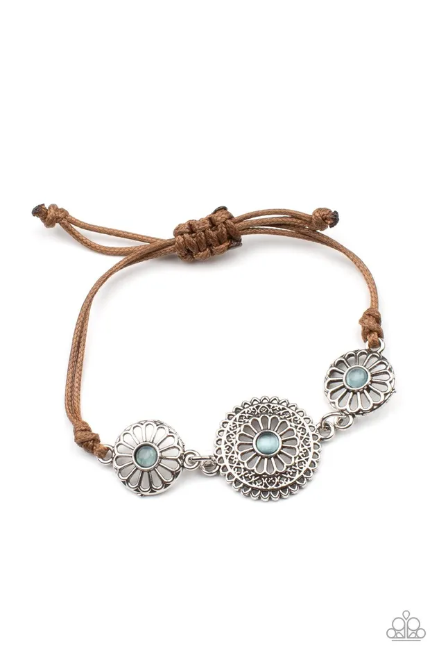 Bohemian Botany Blue Bracelet Jewelry by Bretta Paparazzi Accessories Bracelets