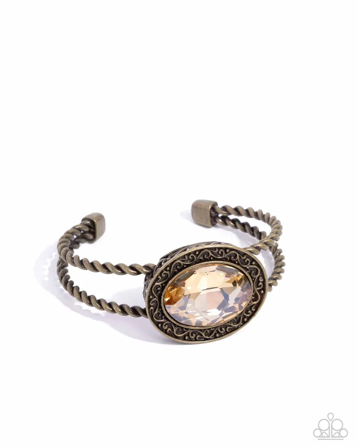 Bracelets Braided Balance Brass Bracelet Jewelry by Bretta Paparazzi Accessories