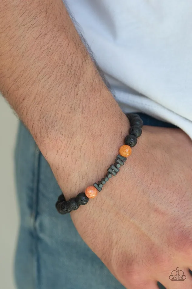Bracelets Courage Orange Lava Bracelet Jewelry by Bretta Paparazzi Accessories