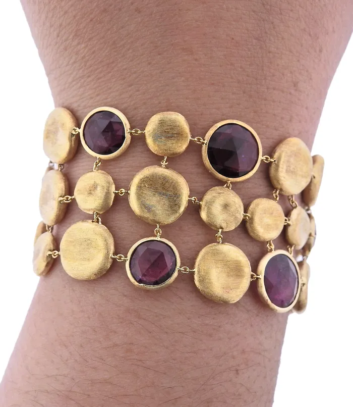 Bracelets Marco Bicego Marco Bicego Jaipur Gold Spessartite Garnet Bracelet