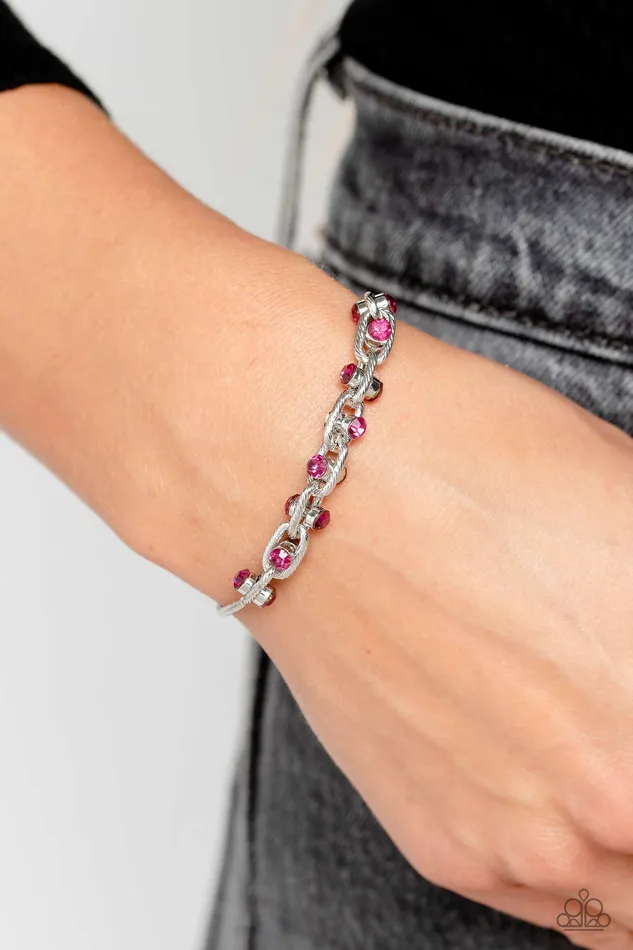 Bracelets Paparazzi Accessories Intertwined Illusion Pink Bracelet Jewelry by Bretta Bracelets Paparazzi Accessories Intertwined Illusion Pink Bracelet Jewelry by Bretta