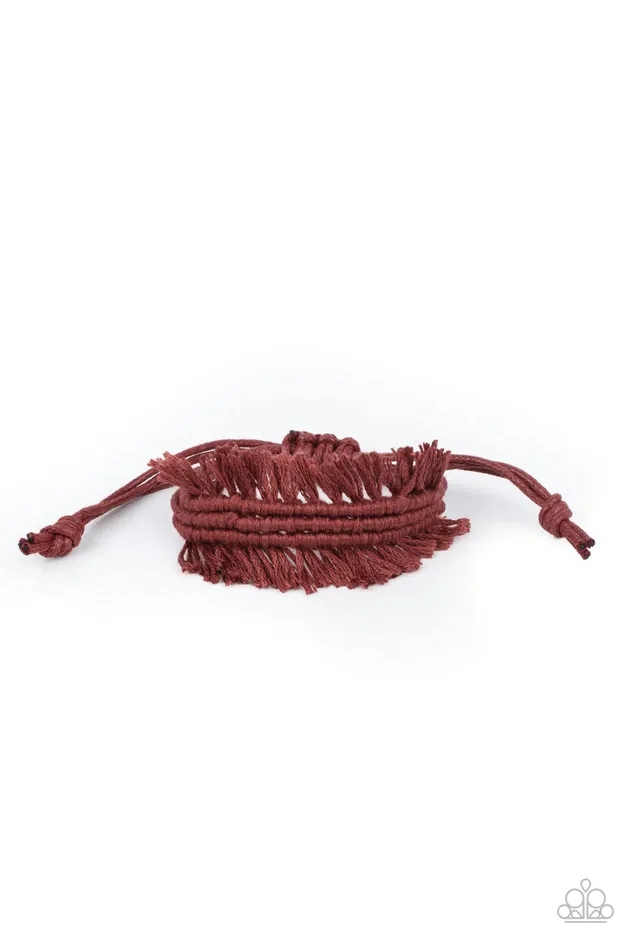 Bracelets Paparazzi Accessories Make Yourself at HOMESPUN Brown Bracelet Jewelry by Bretta